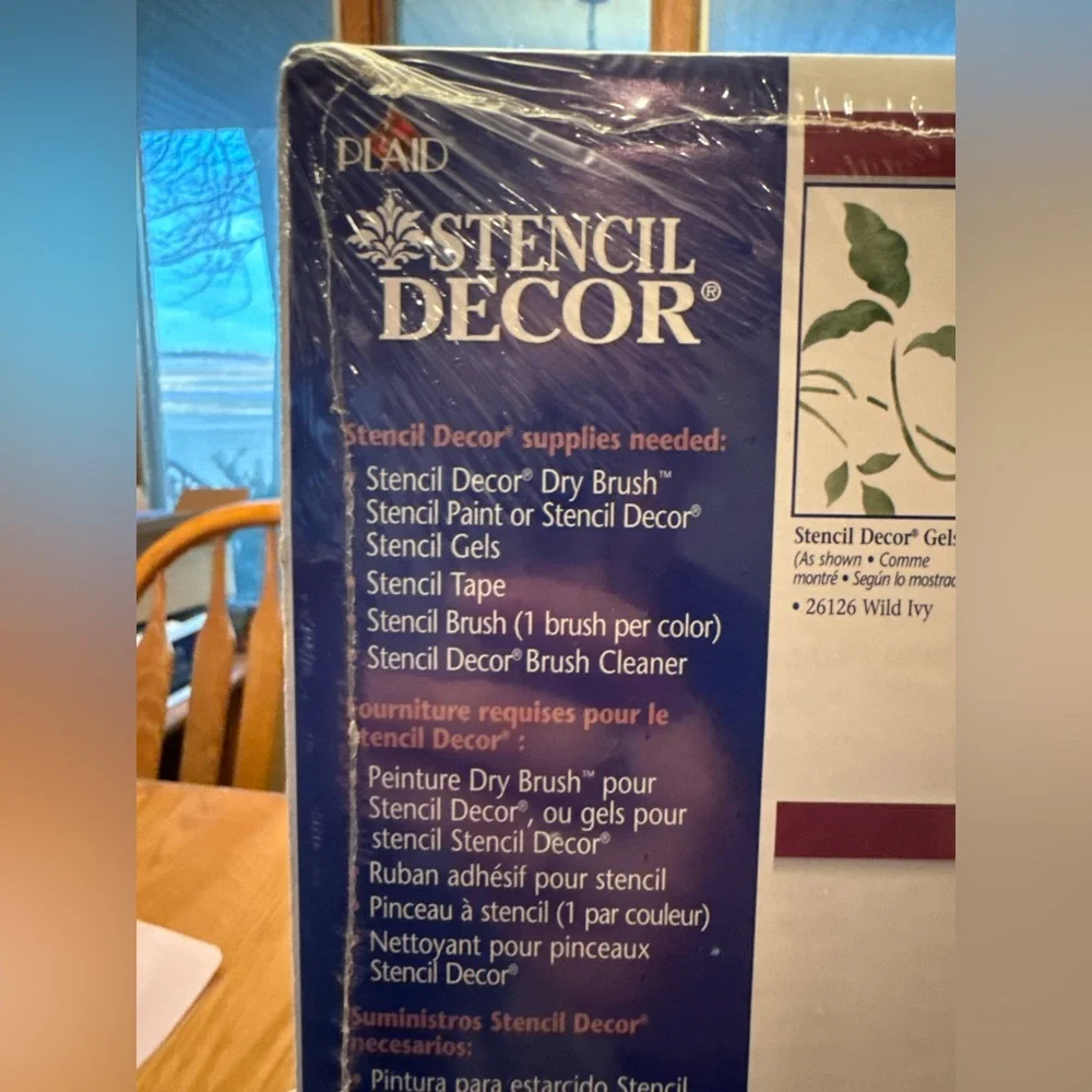 Stencil Decor Leaf Border Wall Stencil - Green Leaf Design
